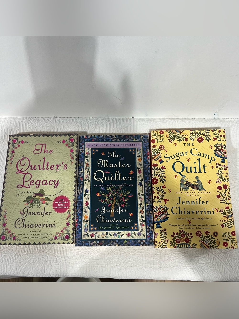 Elm Creek Quilter’s Series Books (3) by Jennifer Chiaverini - #5,6,7 in series